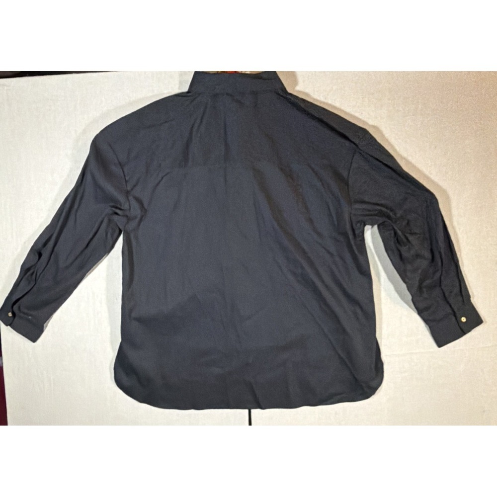 WOMENS EMILY DANIELS  BLOUSE, BUTTON  FRT, BLACK LONG SLEEVE, BRAND NEW, SIZE L - Picture 6 of 7